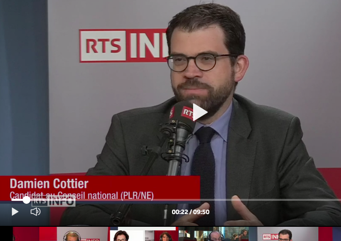 L'invité de La Matinale RTS: Damien Cottier (20.6.19)