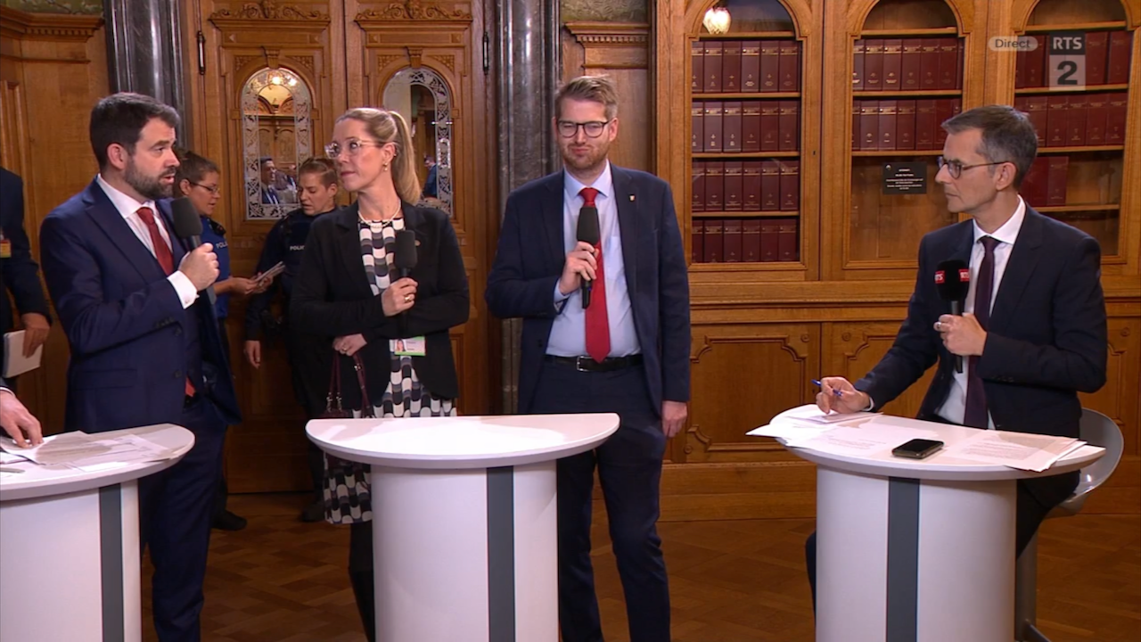 Electon du Conseil fédéral: débat entre Baptiste Hurni (PS) et Damien Cottier (PLR)